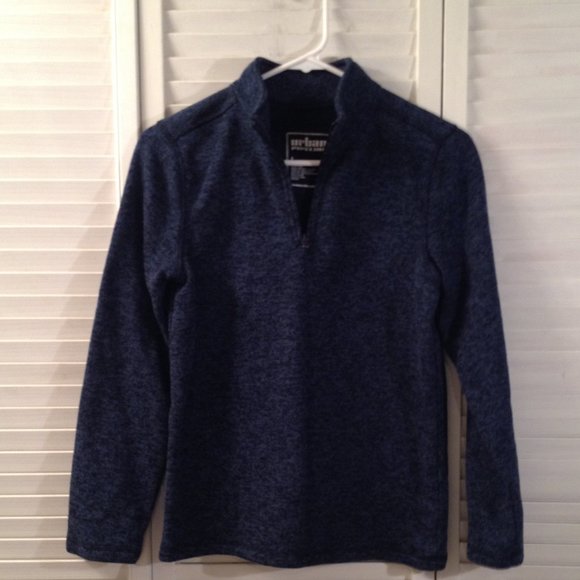 Urban Pipeline Boy's L Blue Quarter Zip Sweatshirt Top - Picture 3 of 5